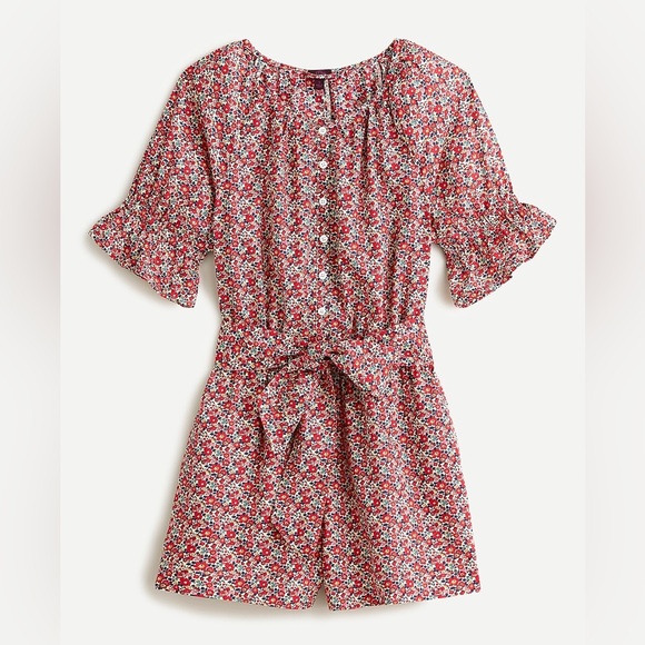 J. Crew Pants - NWT J.Crew Belted romper in Liberty® Betsy Ann floral